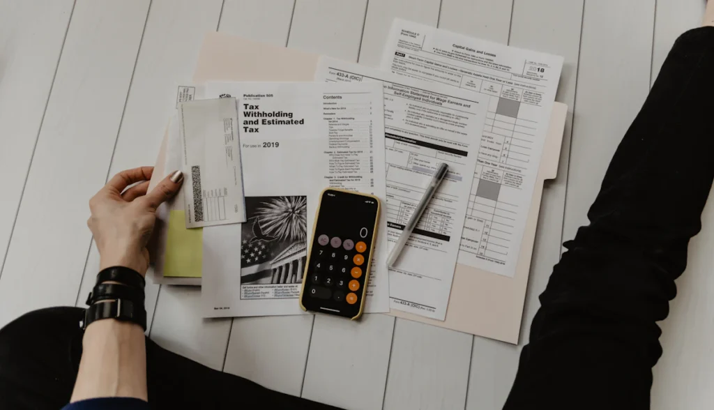 Accountant reviewing SMSF financial statements and compliance documents